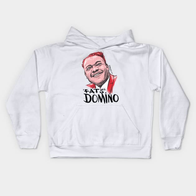 Fats domino Kids Hoodie by adiartworks.com